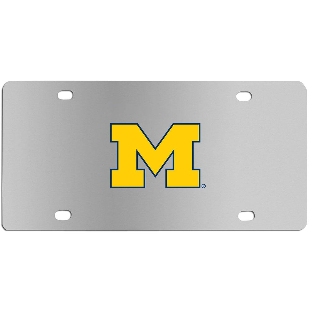 Michigan Wolverines Steel License Plate Wall Plaque - Siskiyou Buckle