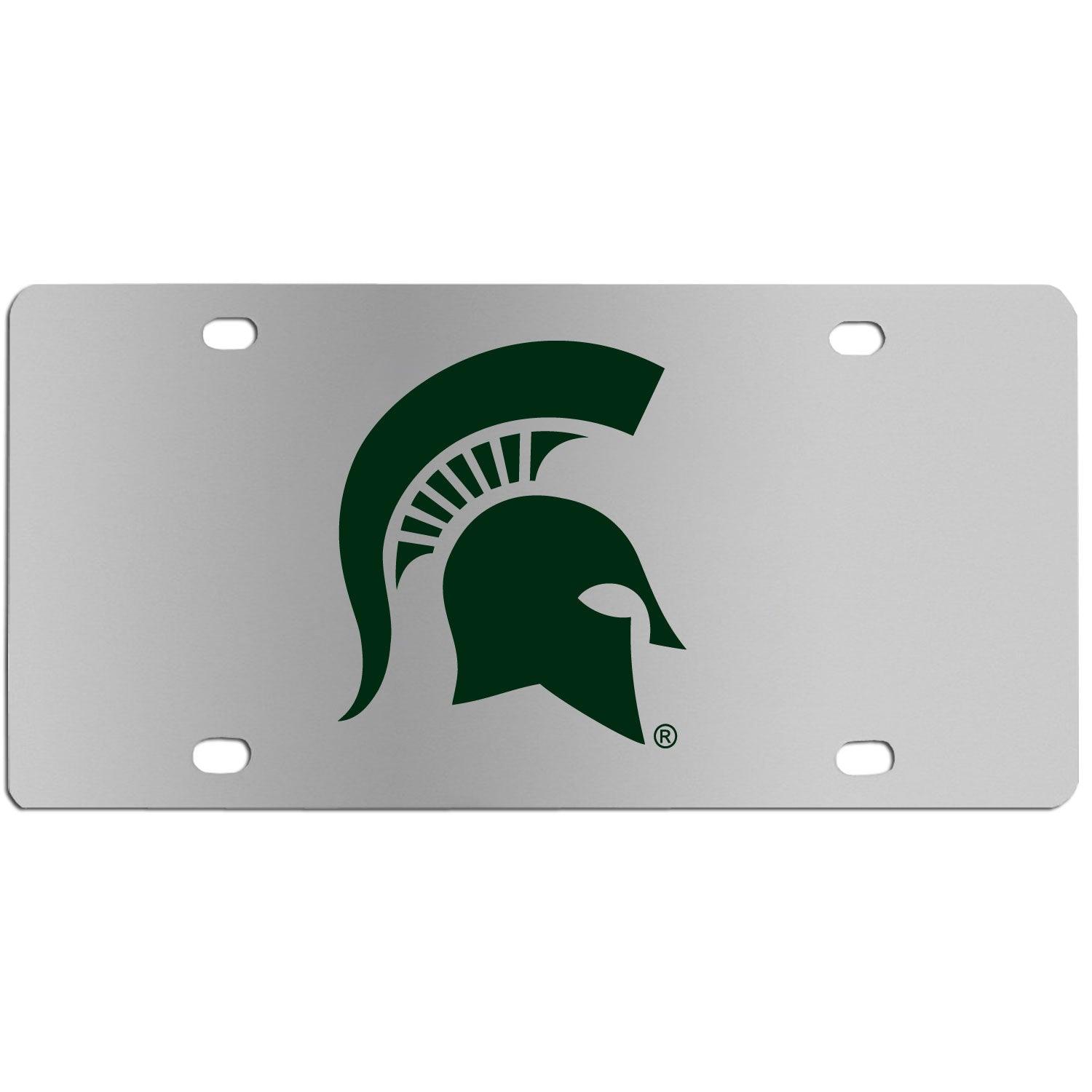 Michigan St. Spartans Steel License Plate Wall Plaque - Flyclothing LLC