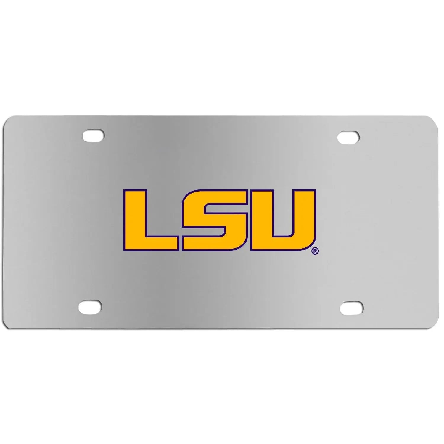 LSU Tigers Steel License Plate Wall Plaque - Siskiyou Buckle - Flyclothing LLC