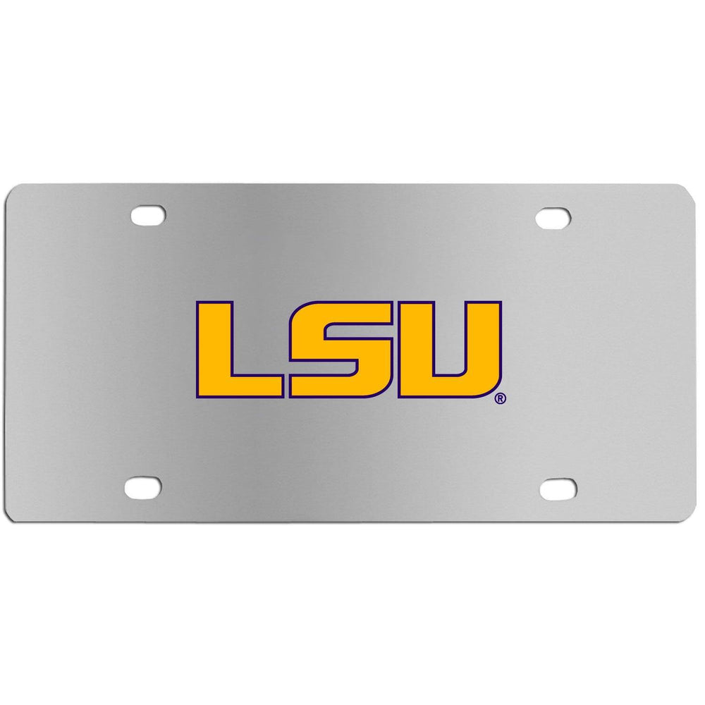 LSU Tigers Steel License Plate Wall Plaque - Siskiyou Buckle