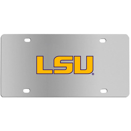 LSU Tigers Steel License Plate Wall Plaque - Flyclothing LLC