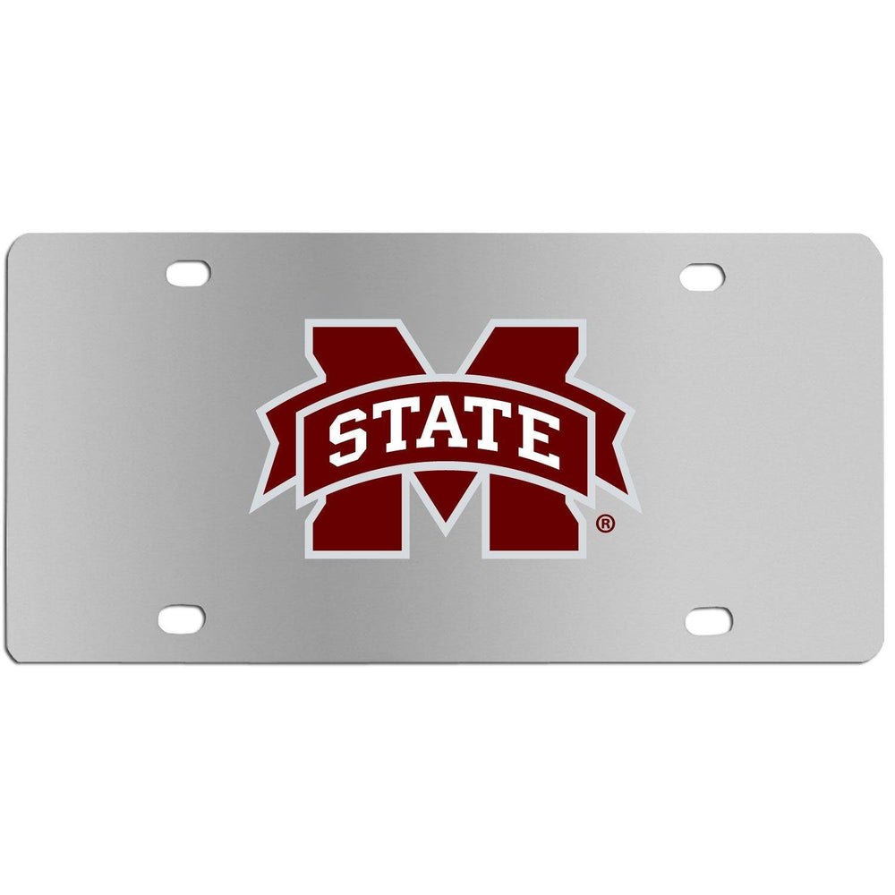 Mississippi St. Bulldogs Steel License Plate Wall Plaque - Siskiyou Buckle