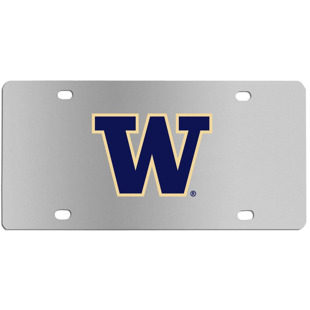 Washington Huskies Steel License Plate Wall Plaque - Siskiyou Buckle