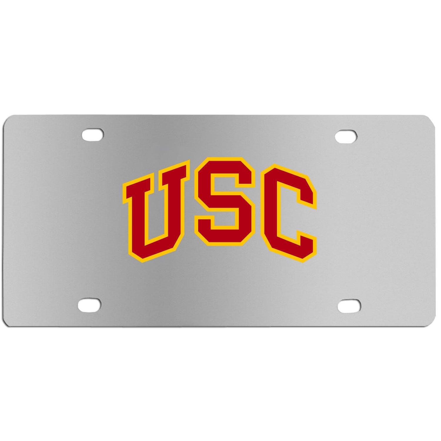 USC Trojans Steel License Plate Wall Plaque - Flyclothing LLC