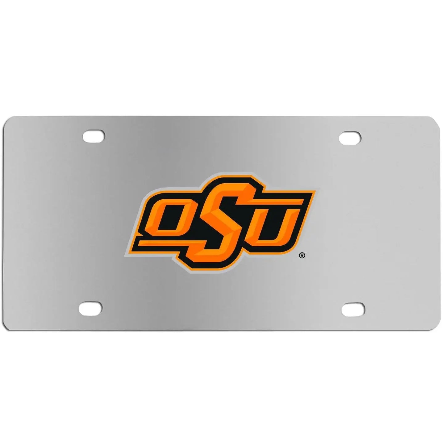 Oklahoma St. Cowboys Steel License Plate Wall Plaque - Siskiyou Buckle - Flyclothing LLC
