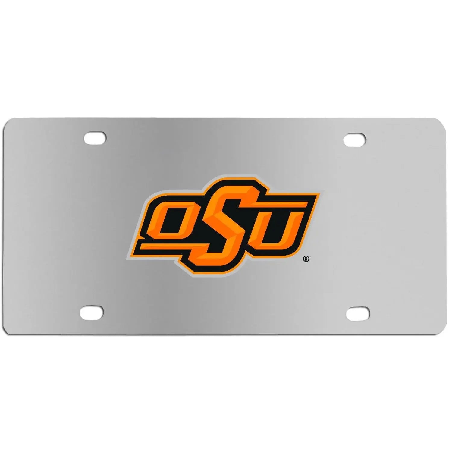 Oklahoma St. Cowboys Steel License Plate Wall Plaque - Siskiyou Buckle - Flyclothing LLC