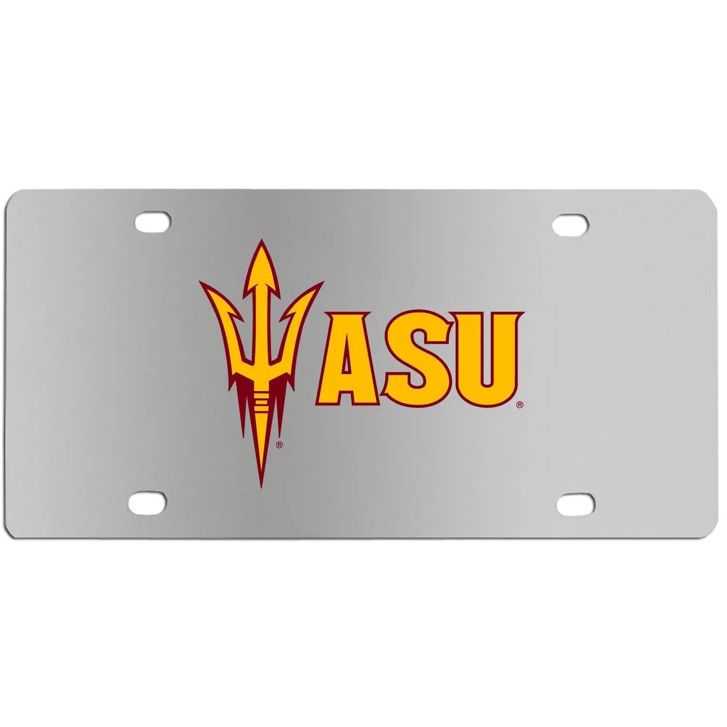 Arizona St. Sun Devils Steel License Plate Wall Plaque - Siskiyou Buckle - Flyclothing LLC