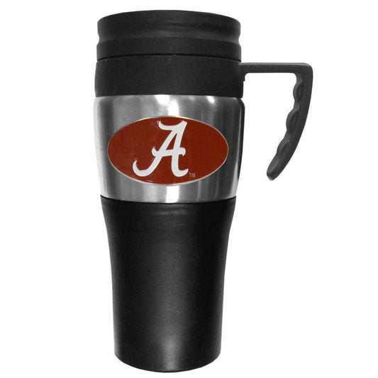 Alabama Crimson Tide Steel Travel Mug w/Handle - Siskiyou Buckle