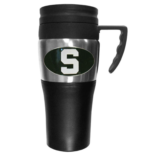 Michigan St. Spartans Steel Travel Mug w/Handle - Flyclothing LLC