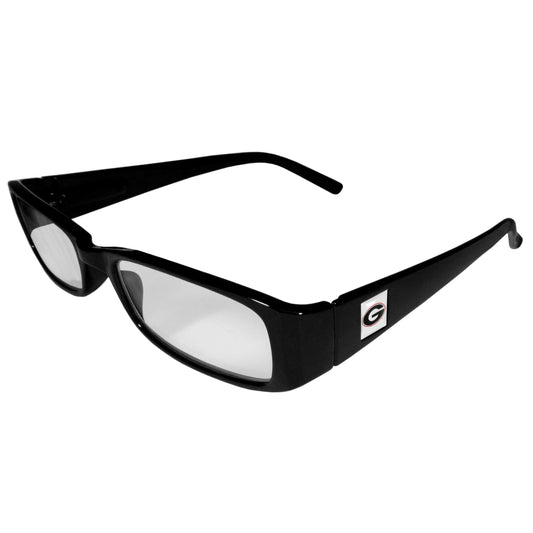 Georgia Bulldogs Black Reading Glasses +2.50 - Flyclothing LLC