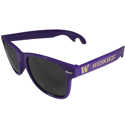 Washington Huskies Beachfarer Bottle Opener Sunglasses, Purple - Flyclothing LLC