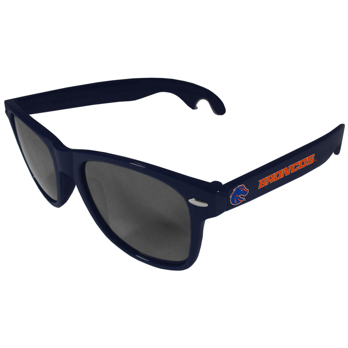 Boise St. Broncos Beachfarer Bottle Opener Sunglasses, Dark Blue - Flyclothing LLC