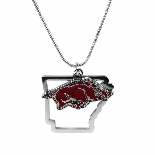 Arkansas Razorbacks State Charm Necklace - Siskiyou Buckle