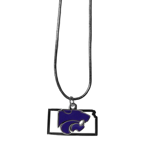 Kansas St. Wildcats State Charm Necklace - Flyclothing LLC