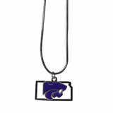 Kansas St. Wildcats State Charm Necklace - Siskiyou Buckle