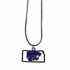 Kansas St. Wildcats State Charm Necklace - Siskiyou Buckle