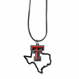 Texas Tech Raiders State Charm Necklace - Siskiyou Buckle