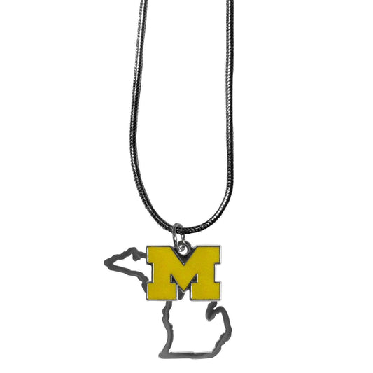 Michigan Wolverines State Charm Necklace - Flyclothing LLC