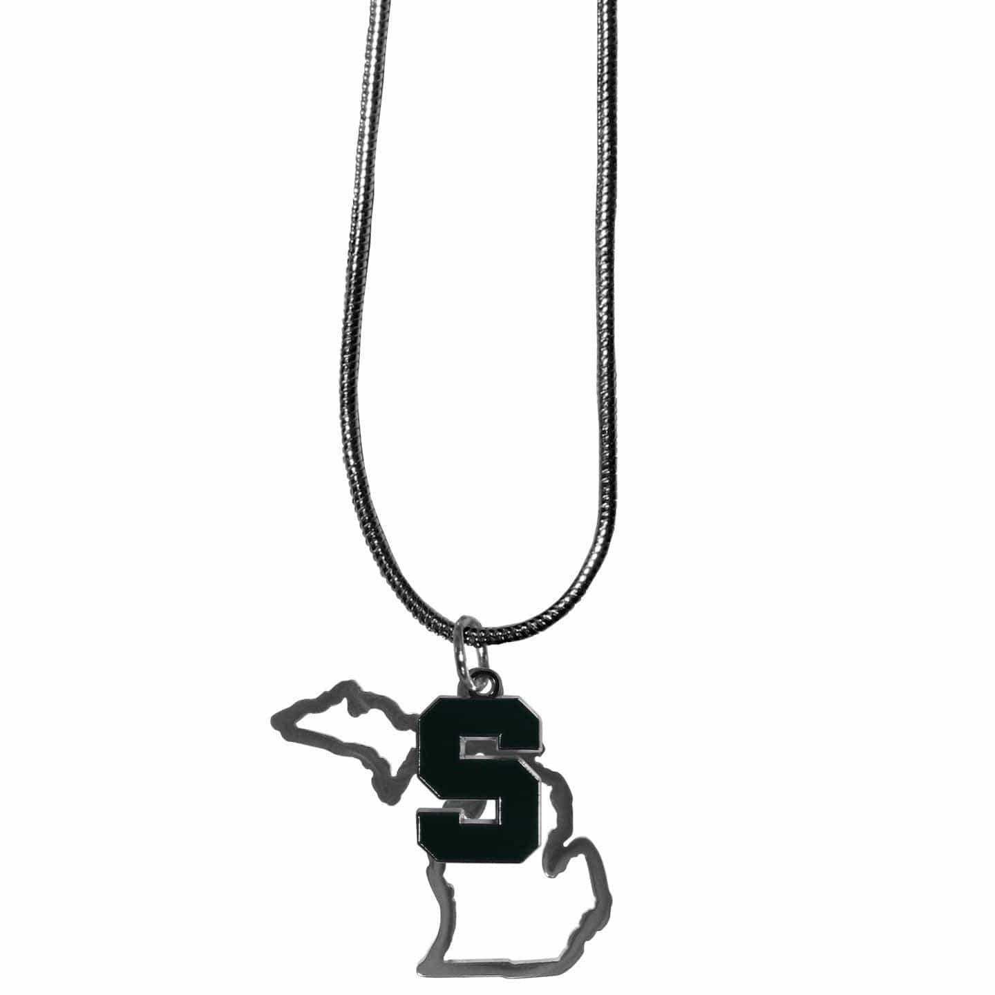 Michigan St. Spartans State Charm Necklace - Siskiyou Buckle - Flyclothing LLC