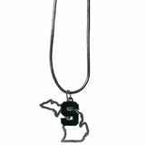 Michigan St. Spartans State Charm Necklace - Siskiyou Buckle
