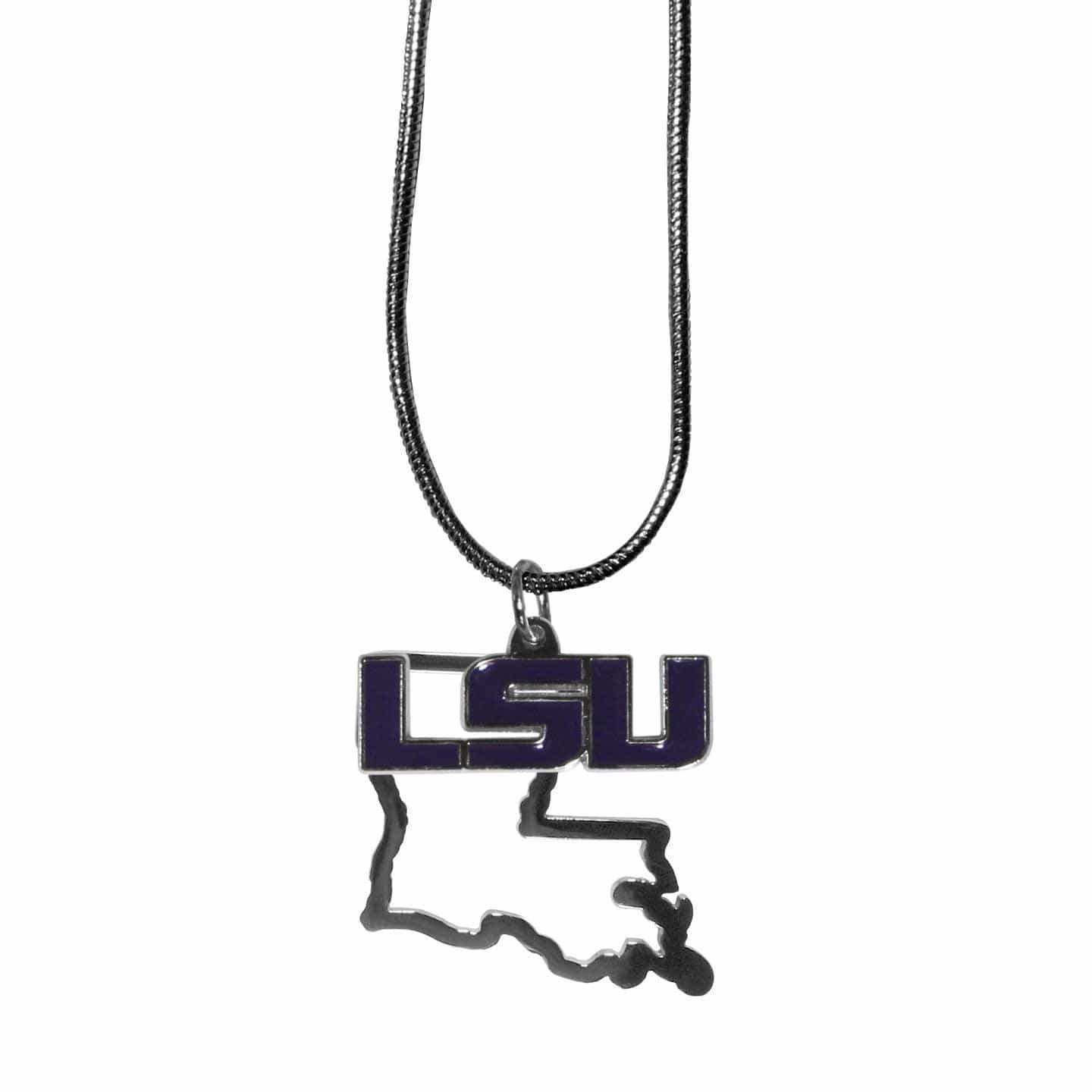 LSU Tigers State Charm Necklace - Siskiyou Buckle - Flyclothing LLC