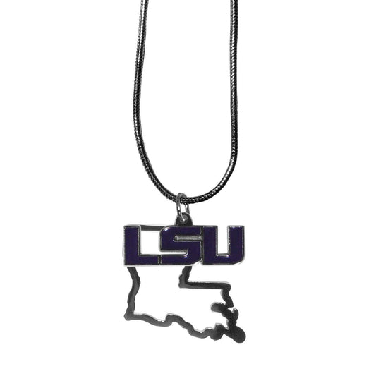 LSU Tigers State Charm Necklace - Flyclothing LLC