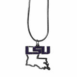 LSU Tigers State Charm Necklace - Siskiyou Buckle