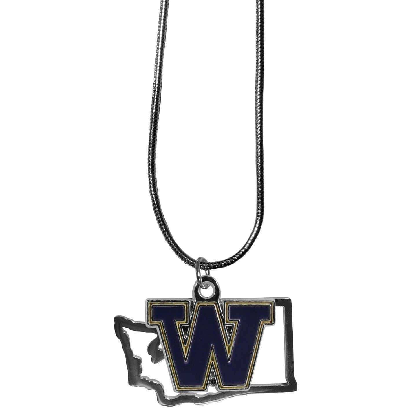 Washington Huskies State Charm Necklace - Siskiyou Buckle - Flyclothing LLC