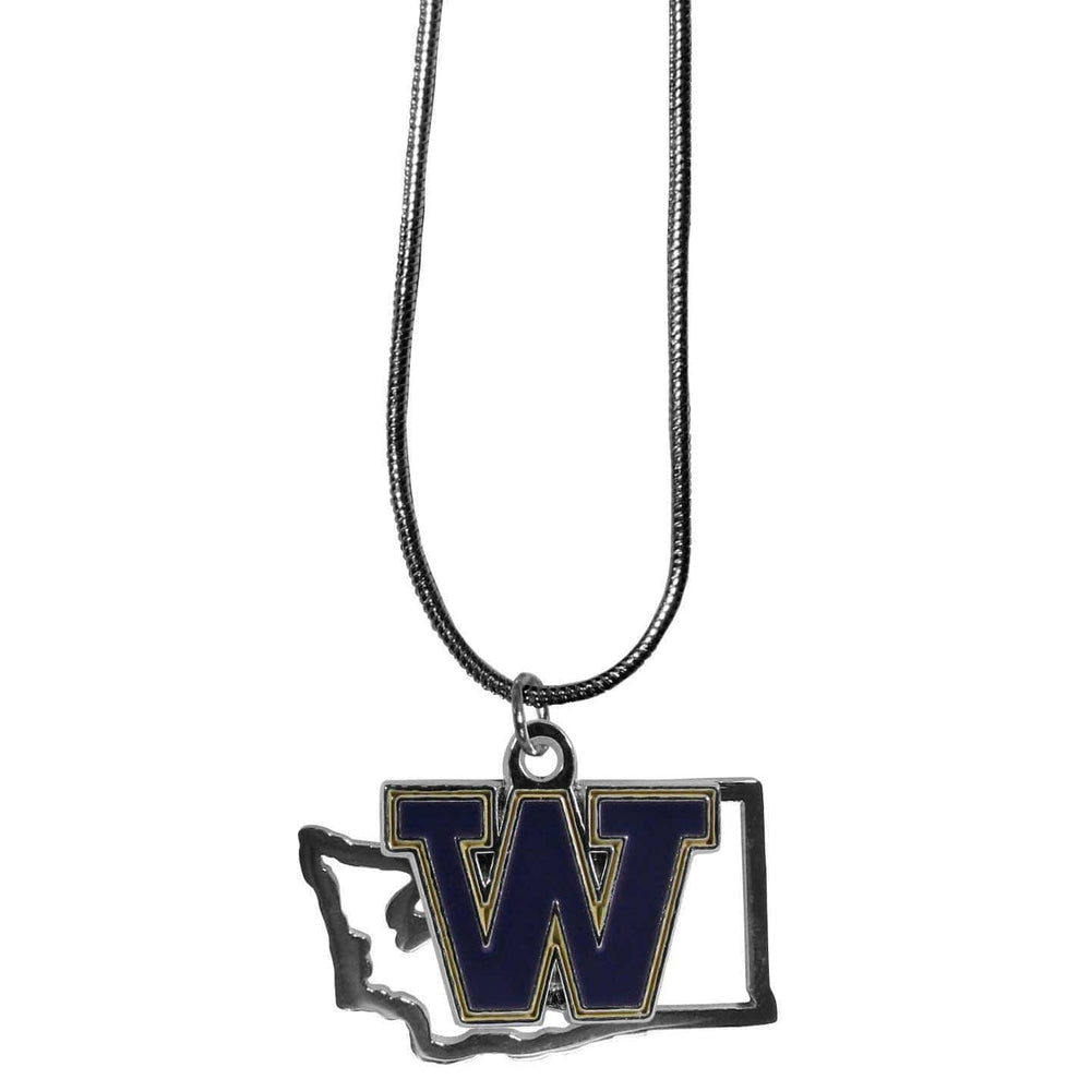 Washington Huskies State Charm Necklace - Siskiyou Buckle