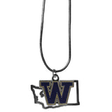 Washington Huskies State Charm Necklace - Siskiyou Buckle