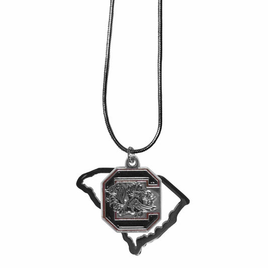 S. Carolina Gamecocks State Charm Necklace - Siskiyou Buckle