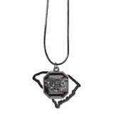 S. Carolina Gamecocks State Charm Necklace - Siskiyou Buckle