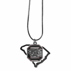 S. Carolina Gamecocks State Charm Necklace - Siskiyou Buckle