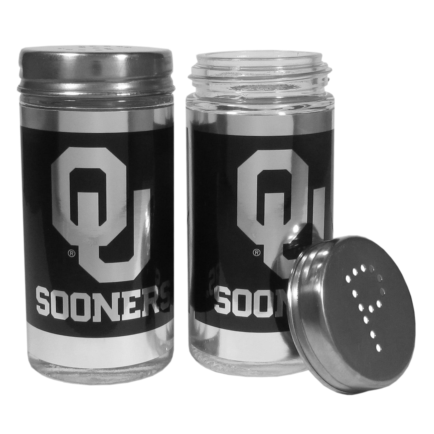 Oklahoma Sooners Black Salt & Pepper Shaker