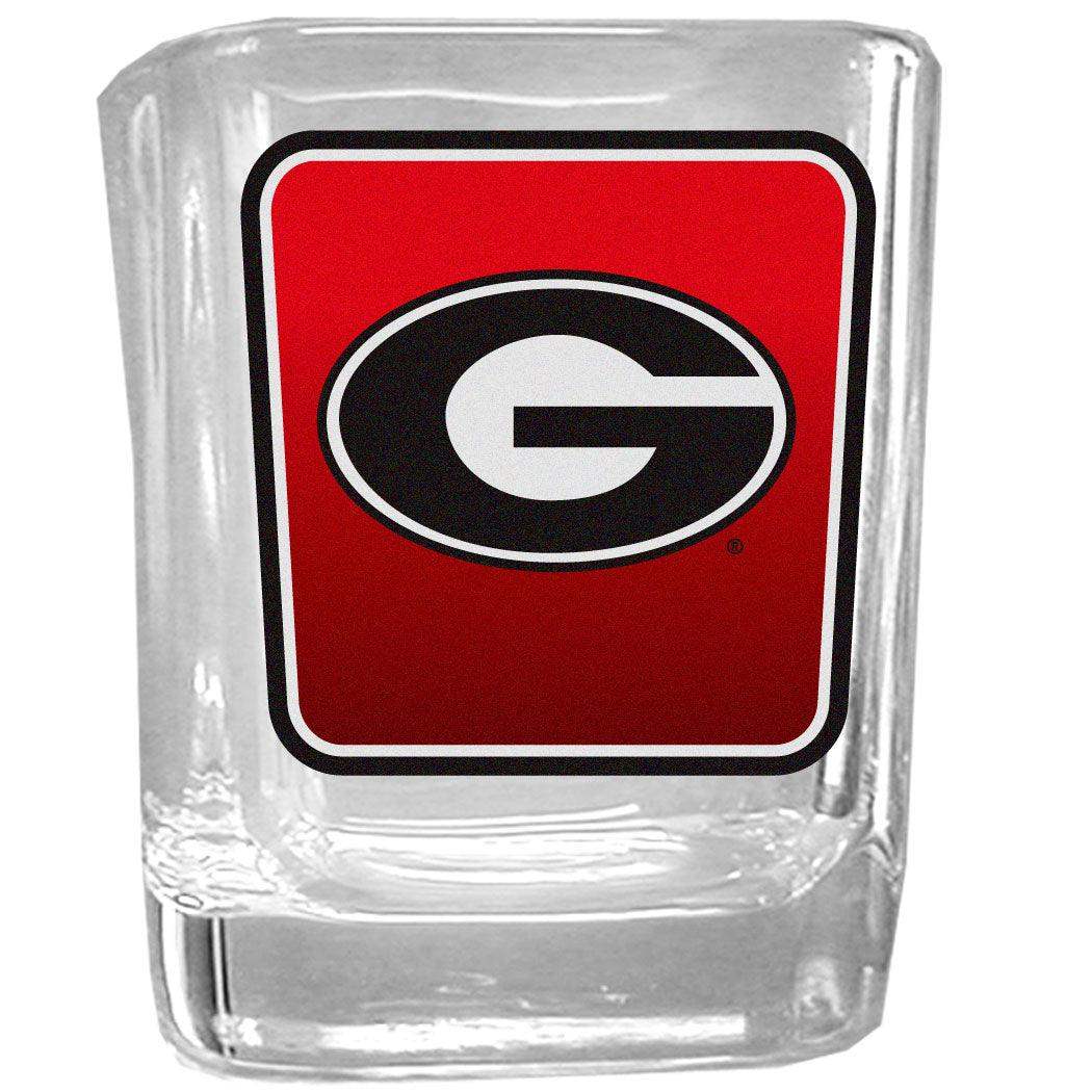 Georgia Bulldogs Square Glass Shot Glass Set - Siskiyou Buckle - Flyclothing LLC