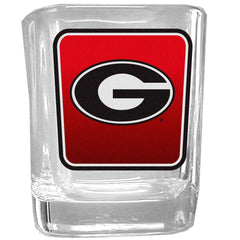 Georgia Bulldogs Square Glass Shot Glass Set - Siskiyou Buckle