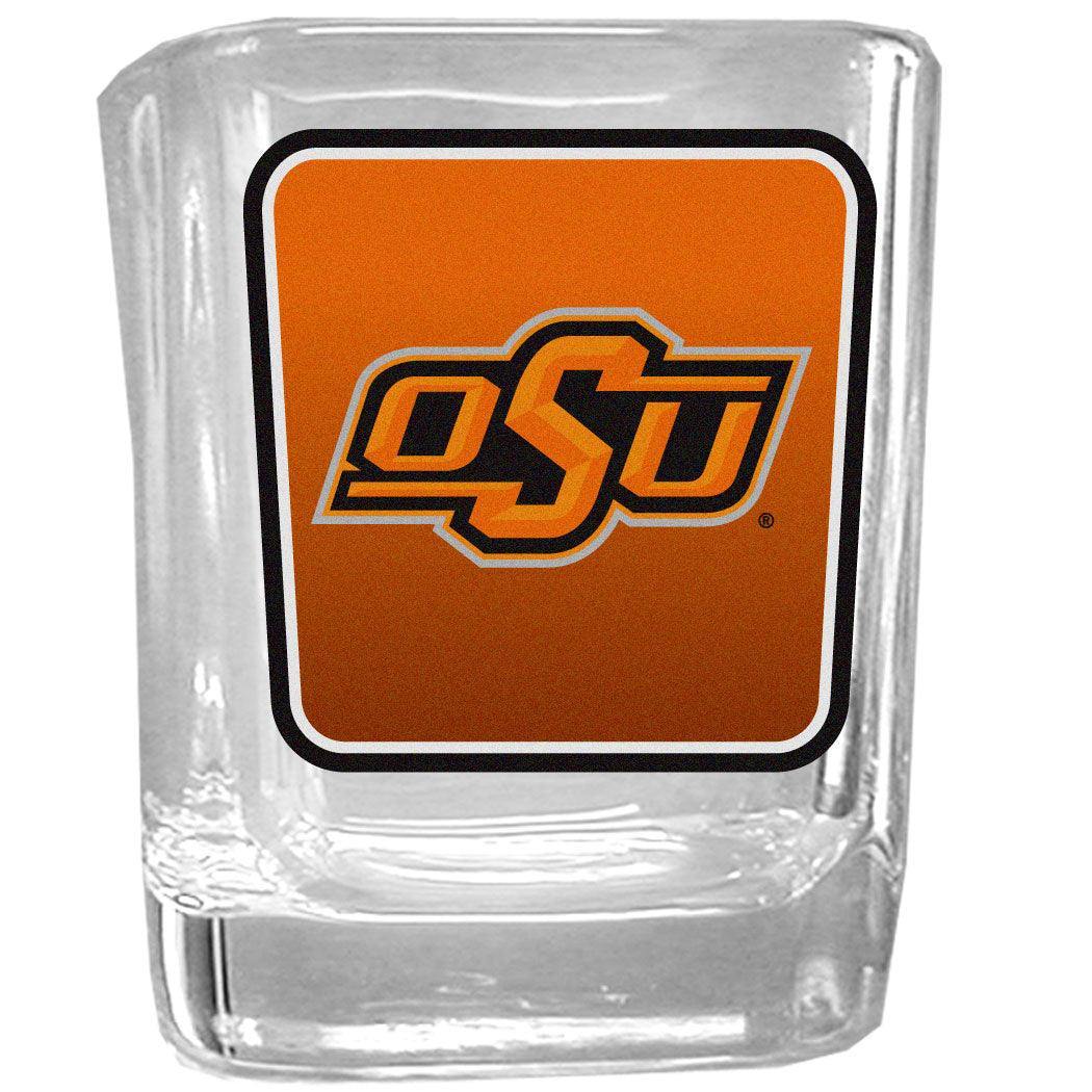 Oklahoma St. Cowboys Square Glass Shot Glass Set - Siskiyou Buckle