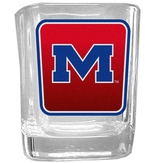 Mississippi Rebels Square Glass Shot Glass Set - Siskiyou Buckle - Flyclothing LLC