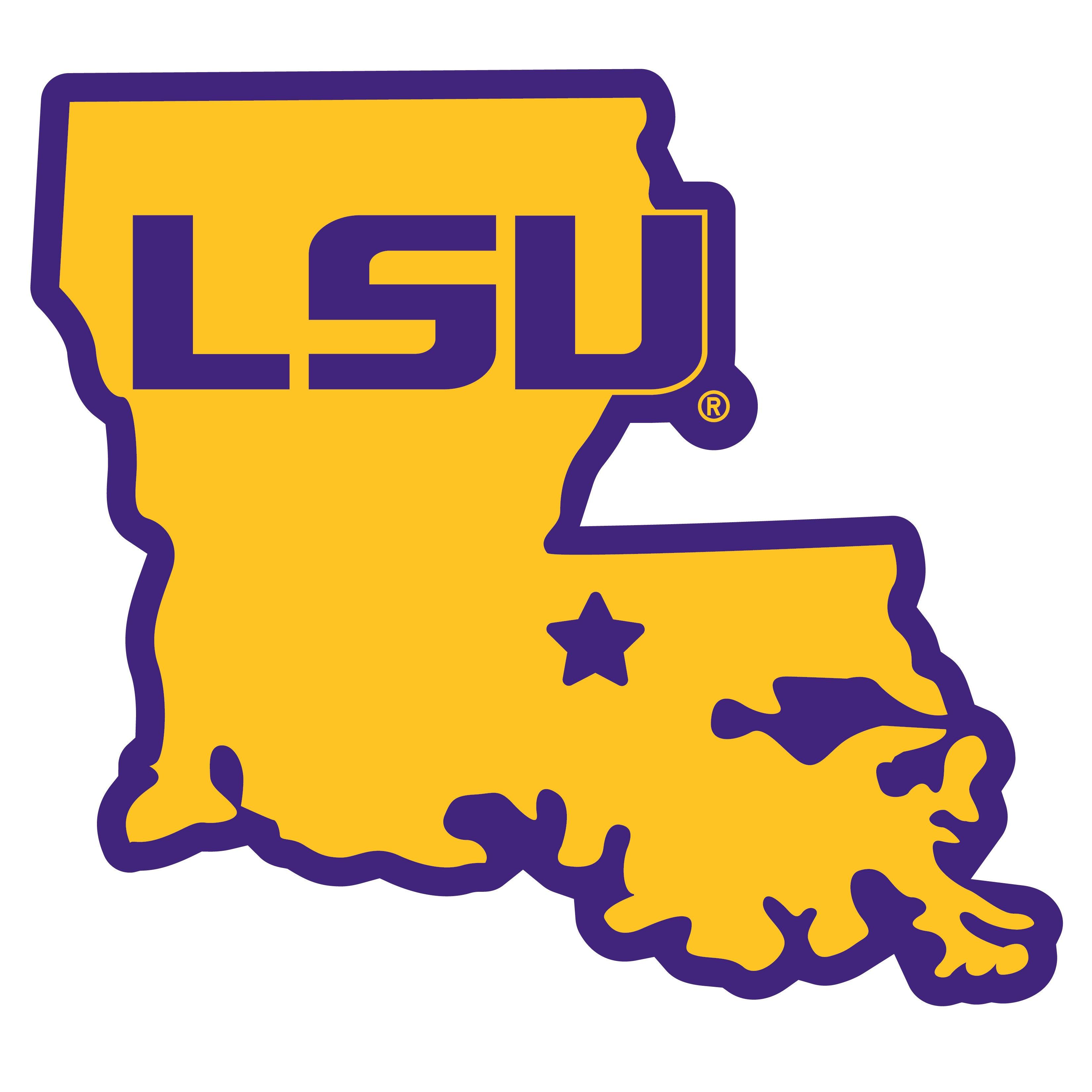 LSU Tigers Home State 11 Inch Magnet - Flyclothing LLC