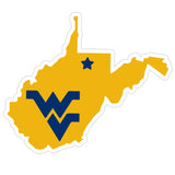 W. Virginia Mountaineers Home State 11 Inch Magnet - Siskiyou Buckle