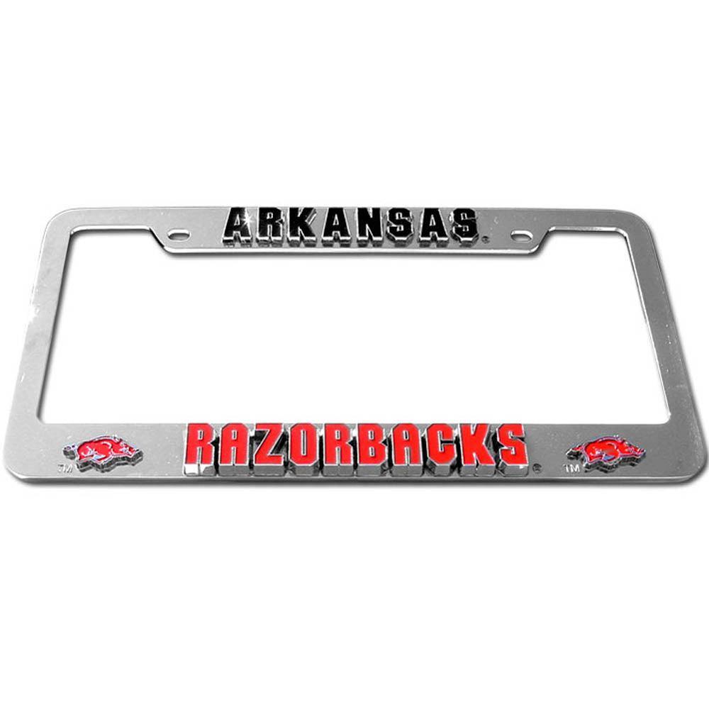 Arkansas Razorbacks Deluxe Tag Frame - Siskiyou Buckle