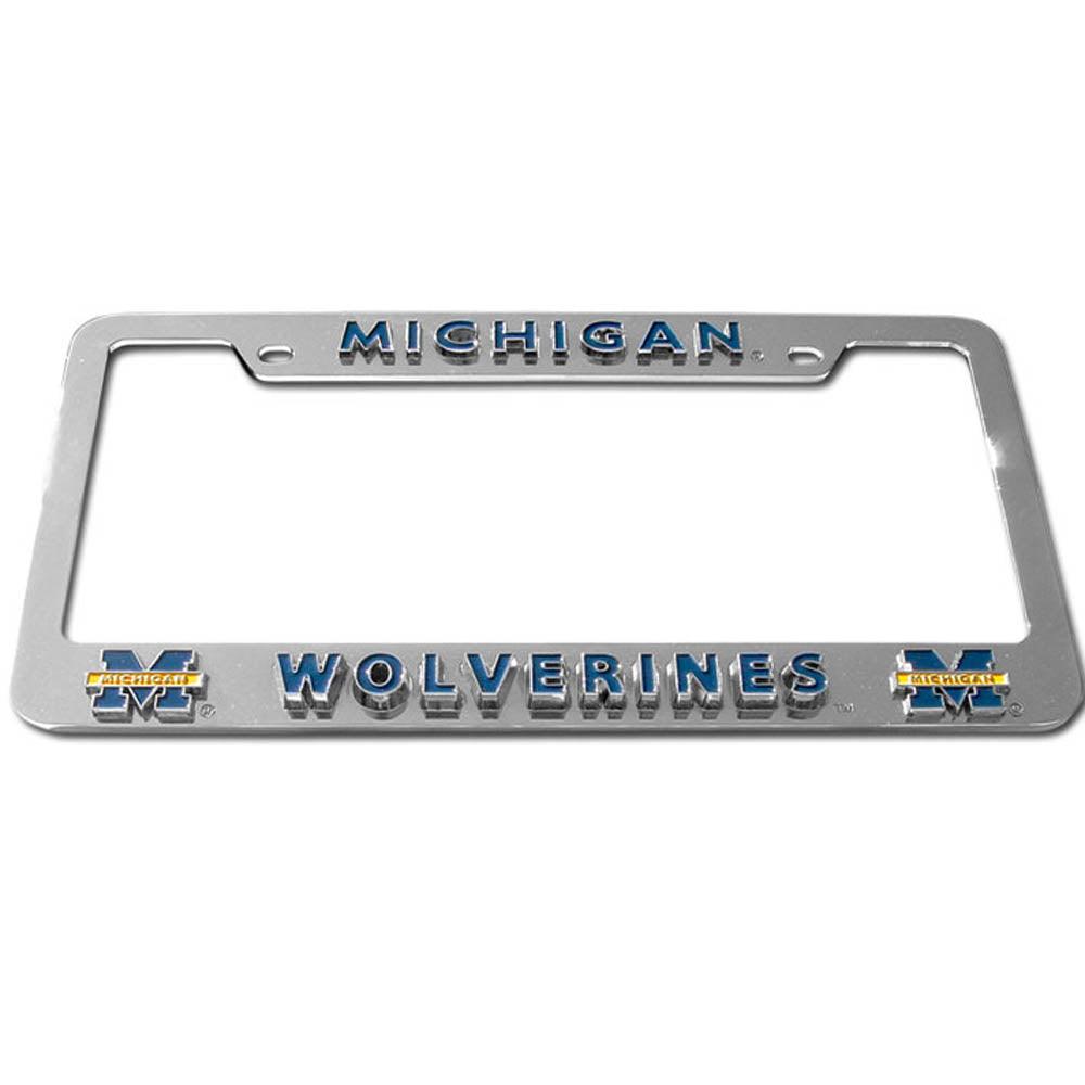 Our Michigan Wolverines tag frame is the perfect way to show off your team pride everyday! The high polish frame features raised lettering and logos with expertly enameled team colors - Flyclothing LLC