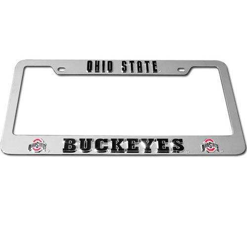 Ohio St. Buckeyes Deluxe Tag Frame - Siskiyou Buckle - Flyclothing LLC