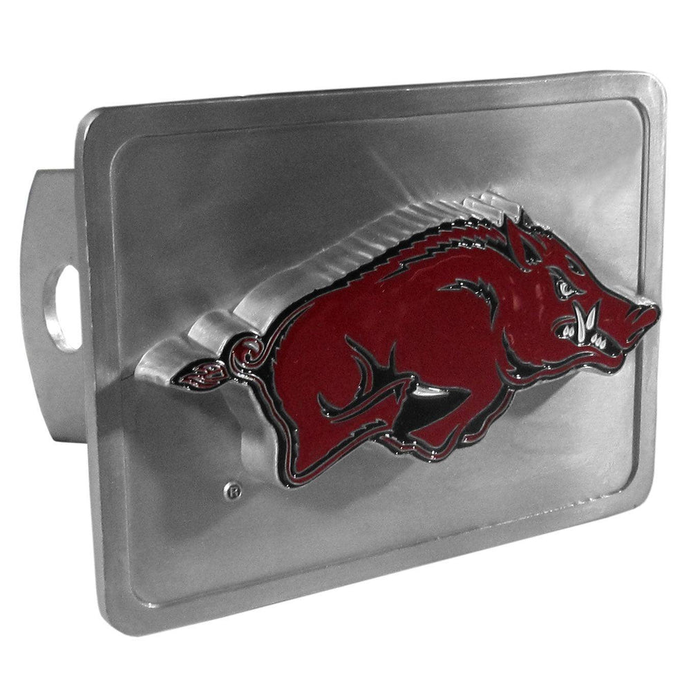 Arkansas Razorbacks Hitch Cover Class II and Class III Metal Plugs - Siskiyou Buckle