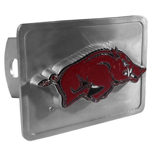 Arkansas Razorbacks Hitch Cover Class II and Class III Metal Plugs - Siskiyou Buckle
