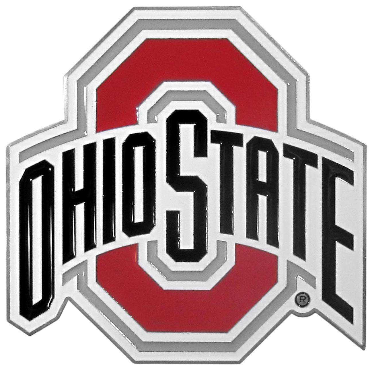 Ohio St. Buckeyes Hitch Cover Class II and Class III Metal Plugs - Siskiyou Buckle - Flyclothing LLC
