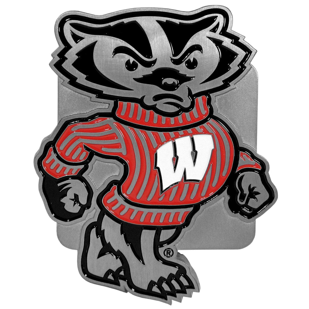 Wisconsin Badgers Hitch Cover Class III Wire Plugs - Siskiyou Buckle