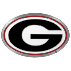 Georgia Bulldogs Hitch Cover Class II and Class III Metal Plugs - Siskiyou Buckle