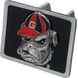 Georgia Bulldogs Hitch Cover Class II and Class III Metal Plugs - Siskiyou Buckle