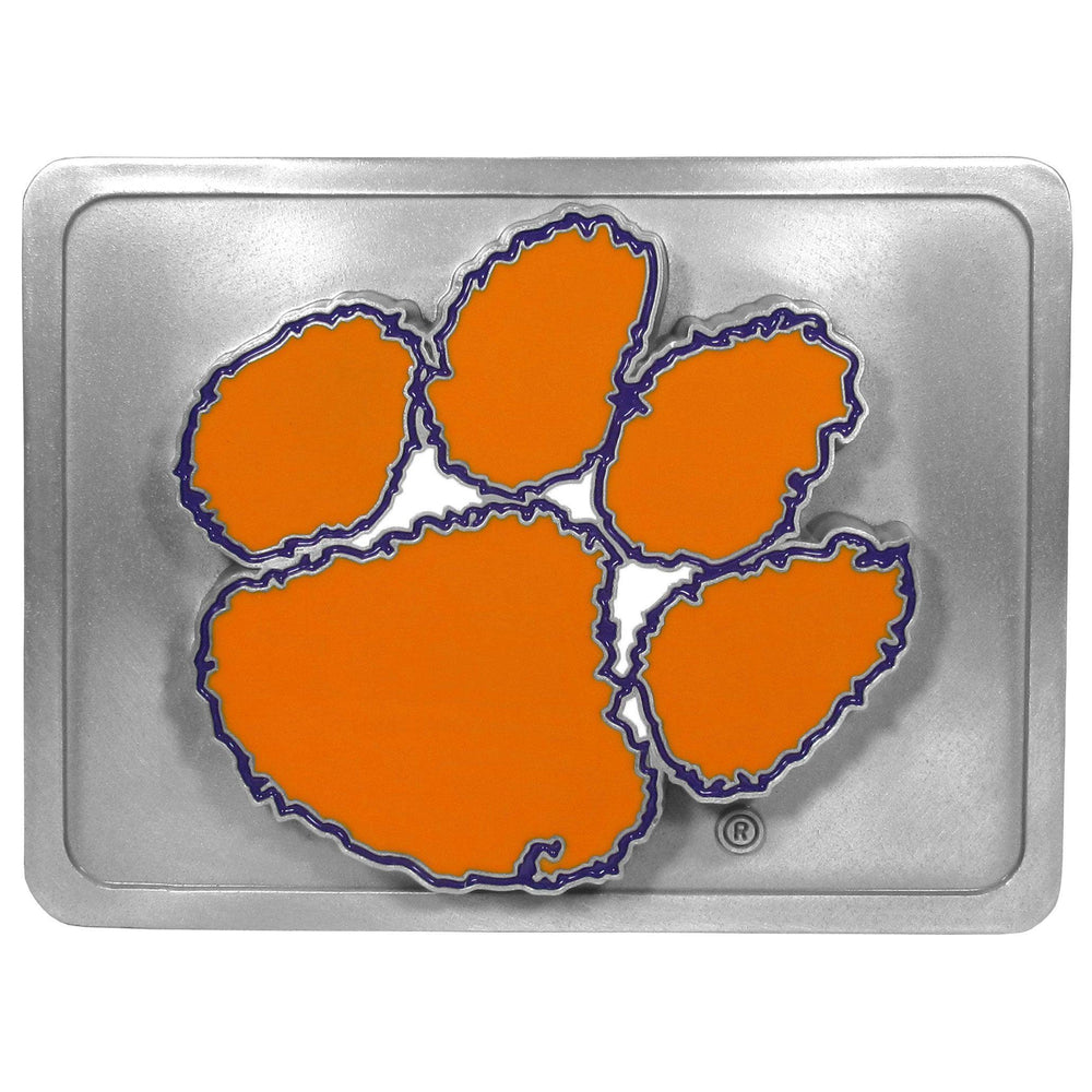 Clemson Tigers Hitch Cover Class II and Class III Metal Plugs - Siskiyou Buckle